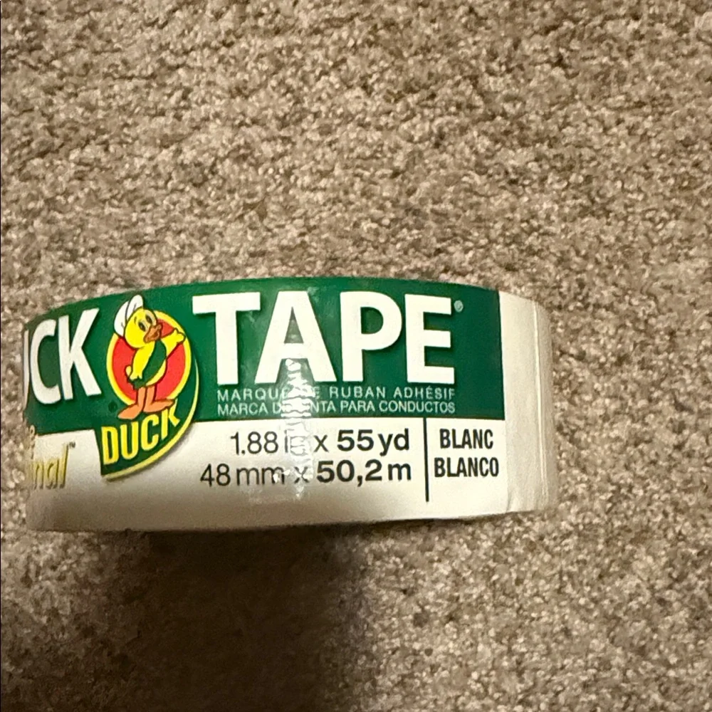 Free with any purchase just let me know Duck Brand Green and White Duct Tape - Picture 2 of 3